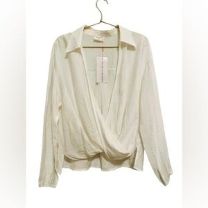 NWT Allie Rose Elegant White Blouse